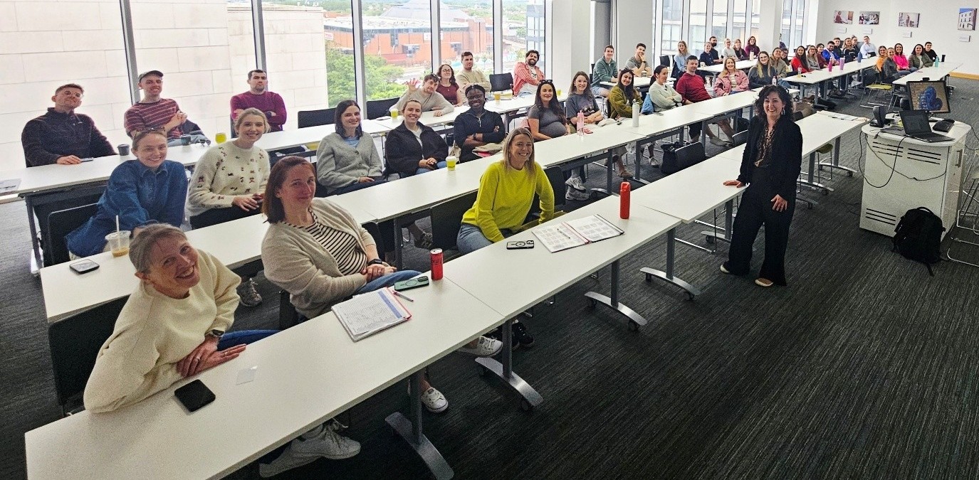 Sinead Kelly visiting TCD Scheme